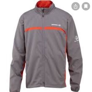⭐️ Merrell Gray & Orange Full Zip Windbreaker Jacket